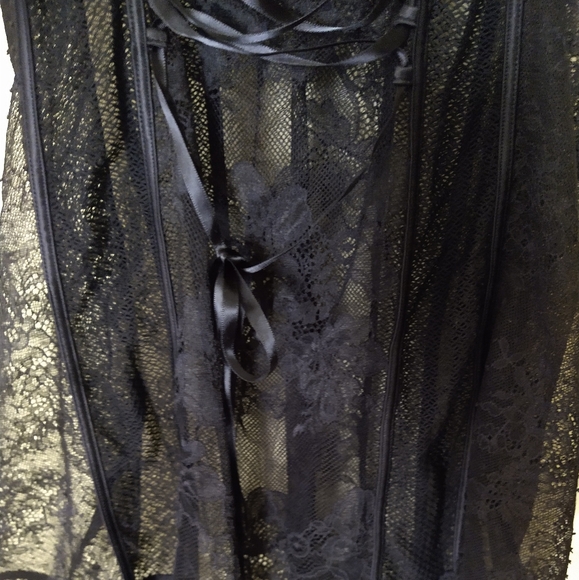 Victoria's Secret Black One-piece Garter Lingerie NWT - Picture 8 of 11